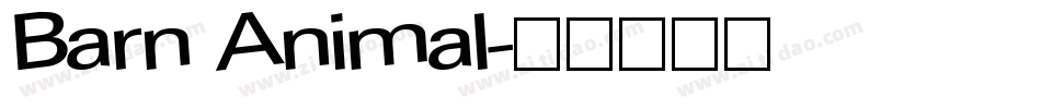Barn Animal字体转换